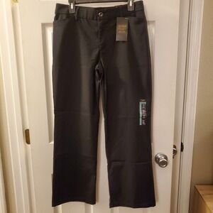 Lee sz 10 Short regular fit trouser midrise black flex motion pants NWT career